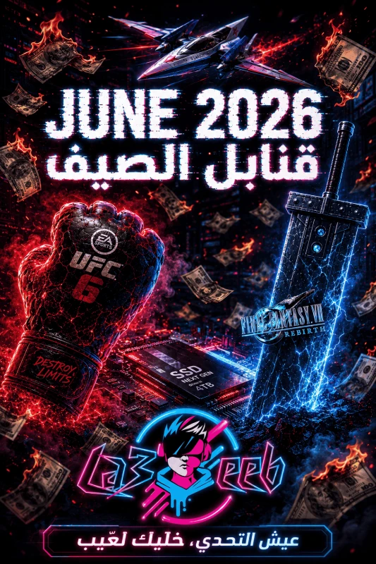 قائمة إصدارات حزيران 2026: محفظتك ومساحة الـ SSD في خطر حقيقي 💸😭