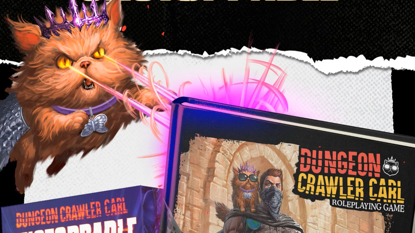 كتاب القواعد الأساسية لـ Dungeon Crawler Carl RPG والمنمنمات متاحان للطلب المسبق على Amazon
