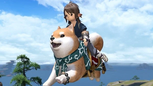 لعبة Final Fantasy 14 تكافئ اللاعبين اليابانيين مقابل دفع ضرائب حياتهم الحقيقية مع كلب عملاق
