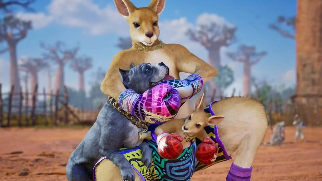 مقطع دعائي لـ Tekken 8 Roger Jr. مستوحى من الفيديو الفيروسي، مقطع اللكم الكنغري الذي تم تحفيزه من قبل مدير Tekken السابق كاتسوهيرو هارادا