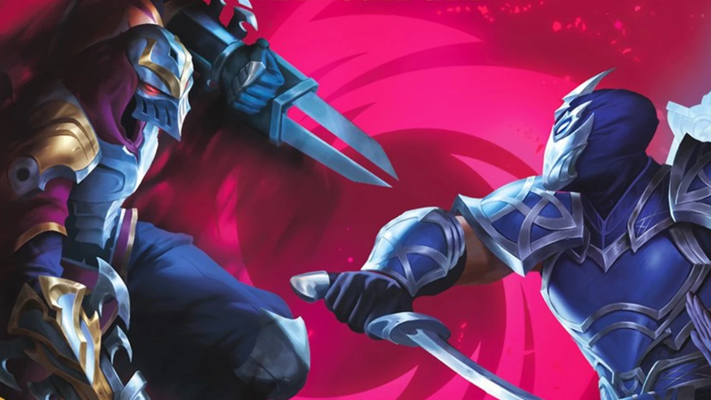 معاينة عملية لـ Riftbound: Vendetta: Zed vs. Shen Showdown Deck والكلمات الرئيسية الجديدة